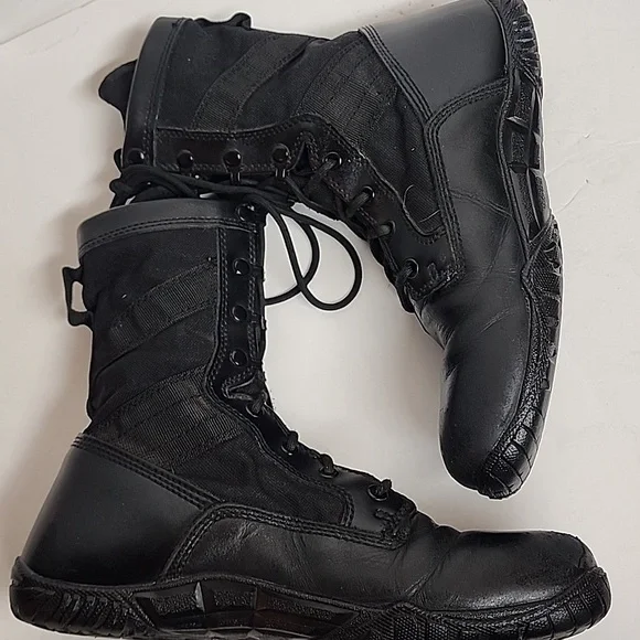 Tactical Research Belleville TR102 Leather Black Training Combat Boots Size 10W - Picture 11 of 15